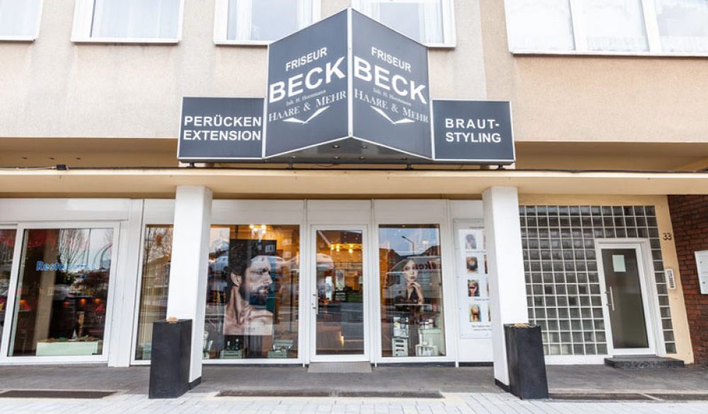 Friseur Beck Bottrop Außenaufnahme Eingang