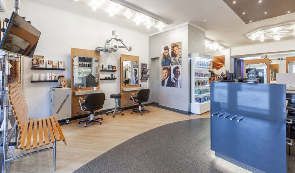 Friseur Beck Bottrop Theke mit Herrensalon